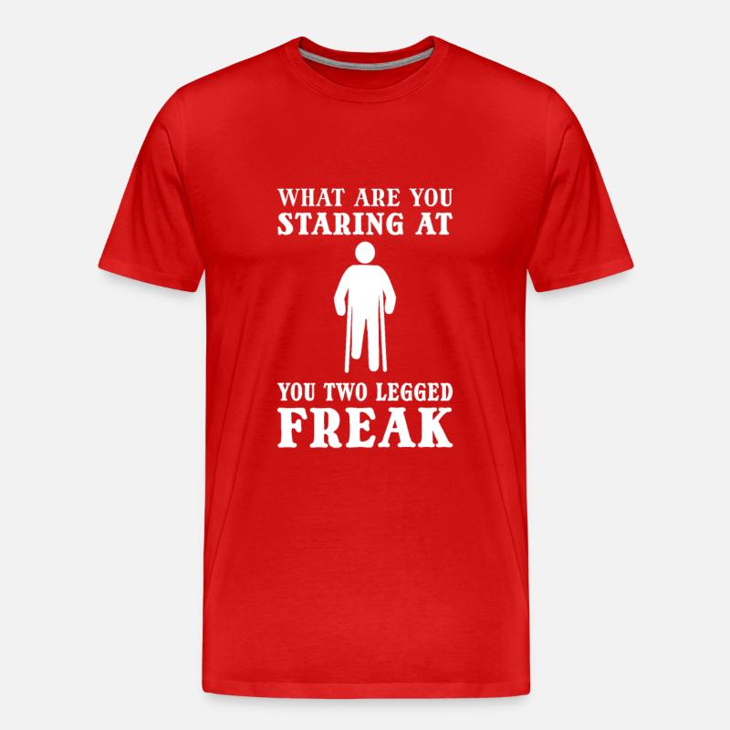 Amputierter Amputation Regierung Operation - Männer Premium Bio T-Shirt - Rot
