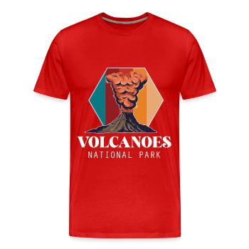 Vulkan Insel Nationalpark Hawaii Vulkan Souvenir - Männer Premium Bio T-Shirt - Rot - Vorne - Damien (186cm)