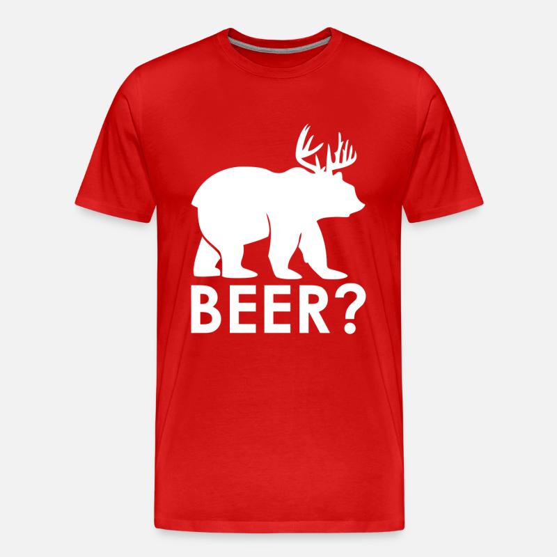 beer - Männer Premium Bio T-Shirt - Rot