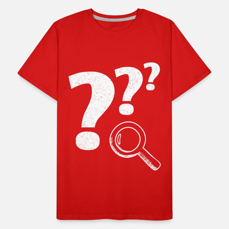 Loupe point d’interrogation T-shirt bio Premium Homme