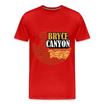 Nationalpark Bryce Canyon Utah Souvenir Wanderung - Männer Premium Bio T-Shirt - Rot - Vorne - Damien (186cm)
