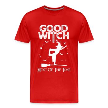 Hexenhafter Halloween-Party-Albtraum Fröhliche Hal - Männer Premium Bio T-Shirt - Rot - Vorne - Damien (186cm)