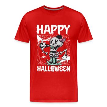 Halloween Costume Pumpkin Attack Cauchemar - T-shirt bio Premium Homme - rouge - Devant - Damien (186cm)