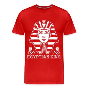 Sphinx égyptien égyptologue Anubis Pyramides Aegy - T-shirt bio Premium Homme - rouge - Devant - Damien (186cm)