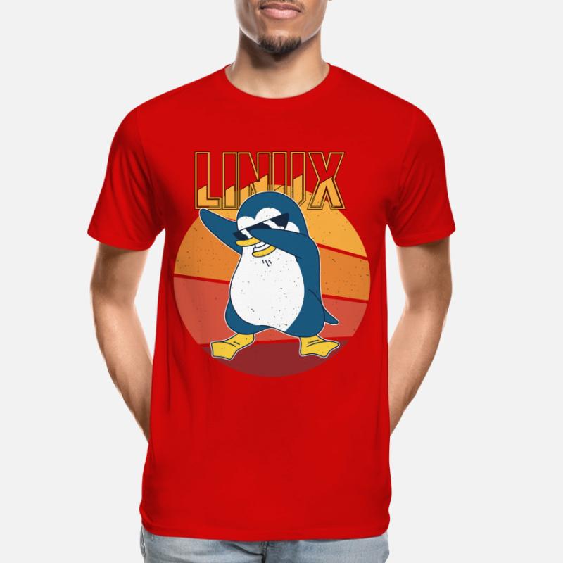 Linux Root Admin Cool Penguin Informatics Nerd T-shirt bio Premium Homme