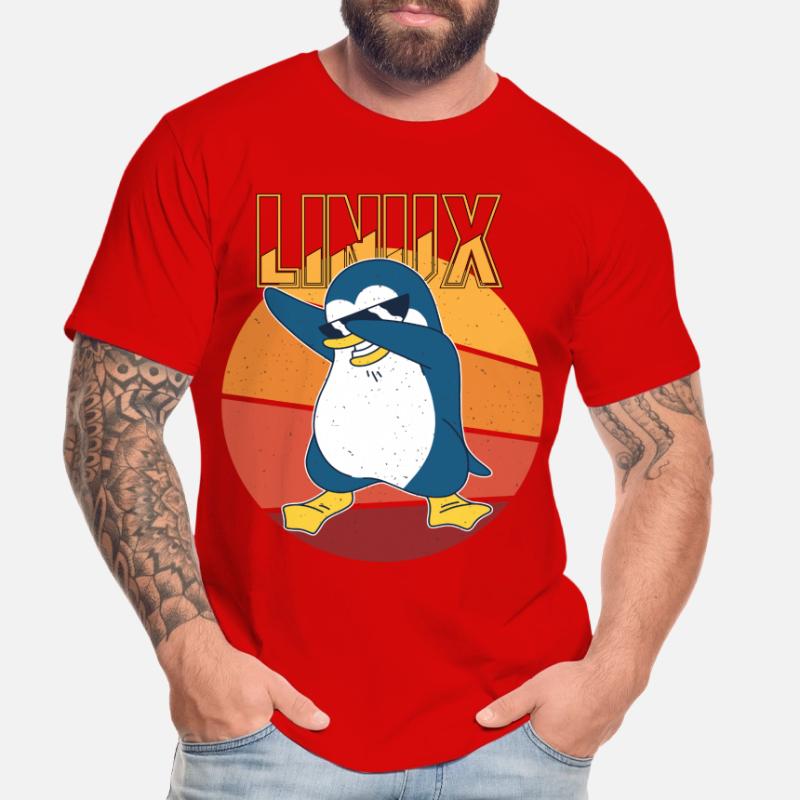 Linux Root Admin Cool Penguin Informatics Nerd T-shirt bio Premium Homme