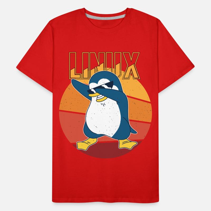 Linux Root Admin Cool Penguin Informatics Nerd T-shirt bio Premium Homme