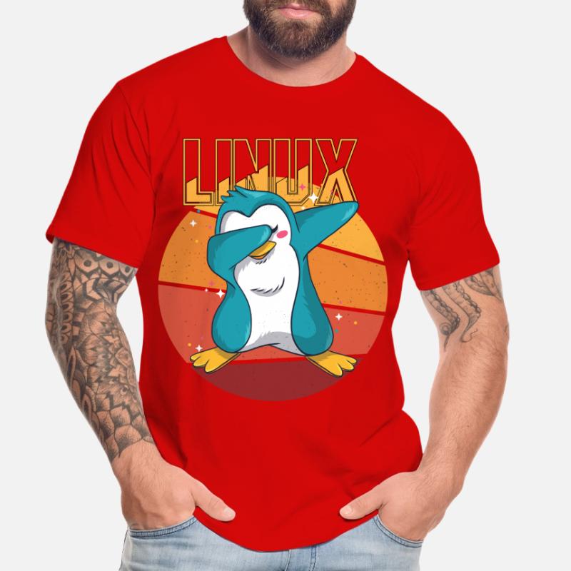 Geek Linux Root Party Penguin Nerd Programmer Comp Men's Premium Organic T-Shirt