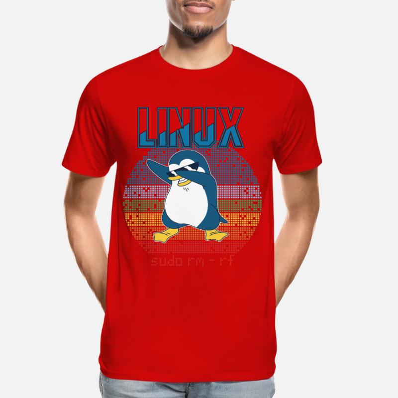Linux Sudo Root Geek Admin Penguin Nerd Programmer Männer Premium Bio T-Shirt