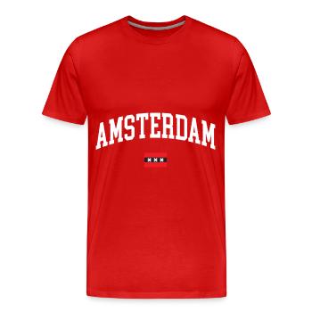 Amsterdam souvenir dutch dutch to - Men's Premium Organic T-Shirt - red - Front - Damien (186cm)