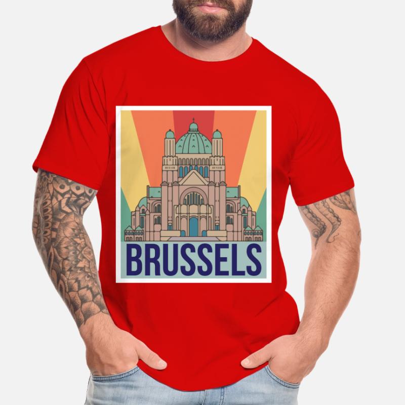 Brussels Science Atomic nucleus Physics Atomic physicist Men's Premium Organic T-Shirt