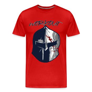 Sparta Warrior Sparta Warrior Casque Gladiator Antique - T-shirt bio Premium Homme - rouge - Devant - Damien (186cm)