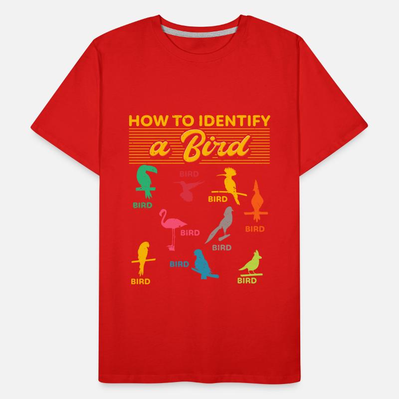 Comment identifier un oiseau d’observation T-shirt bio Premium Homme