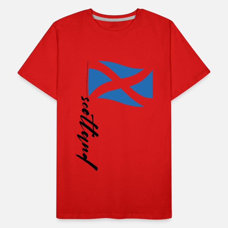 Écosse Drapeau écossais T-shirt bio Premium Homme