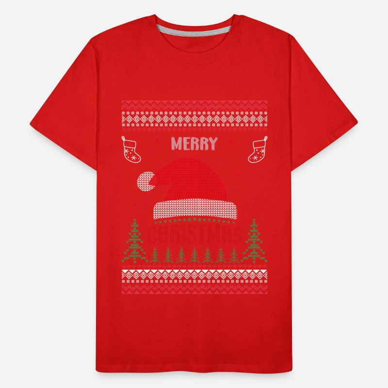 Joyeux pull moche de Noël - Weihnachten T-shirt bio Premium Homme