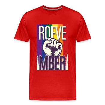 Roevember Election November Politic - Men's Premium Organic T-Shirt - red - Front - Damien (186cm)