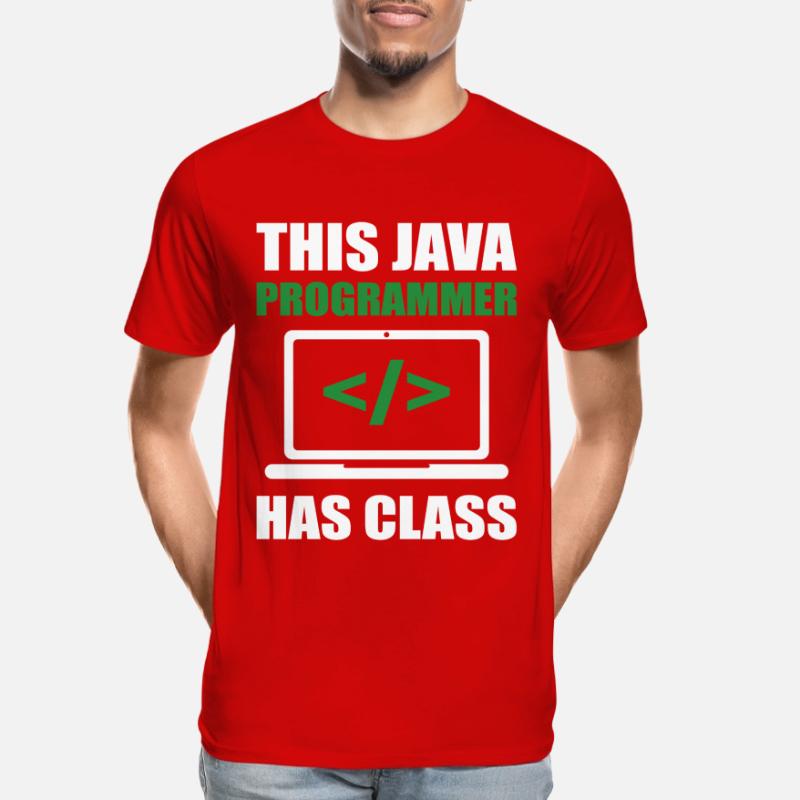 This Java Programmer has Class Programming Coding Männer Premium Bio T-Shirt
