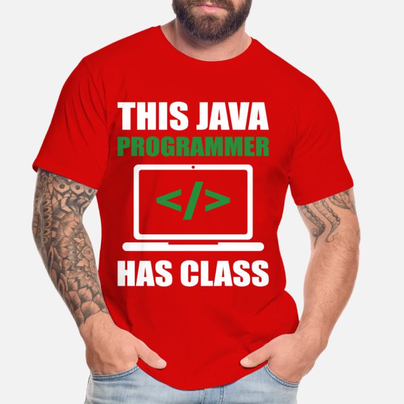 This Java Programmer has Class Programming Coding Männer Premium Bio T-Shirt