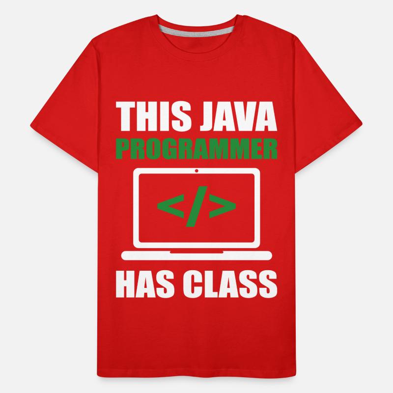 This Java Programmer has Class Programming Coding Männer Premium Bio T-Shirt