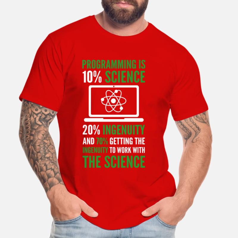 La programmation est Science Computer Developer Coding T-shirt bio Premium Homme