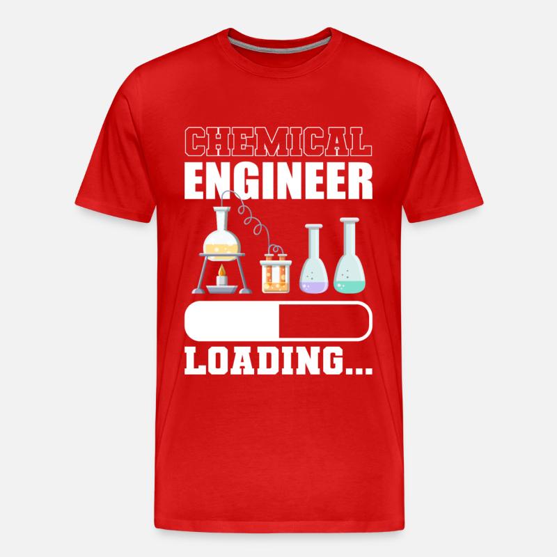Future Chemical Engineer Loading Chemist - Men's Premium Organic T-Shirt - red