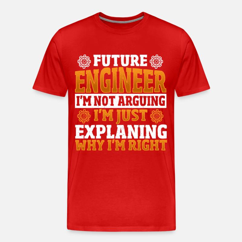 Future Engineer Mechanical Engineering Mechanical - Männer Premium Bio T-Shirt - Rot