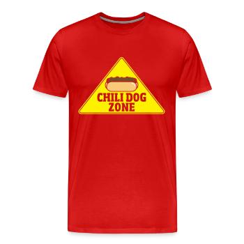Chili Dog Zone Chili Dog Foodie - T-shirt bio Premium Homme - rouge - Devant - Damien (186cm)