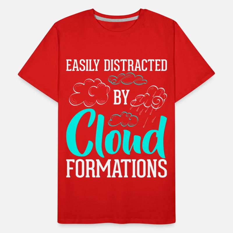 Facilement distrait par les formations nuageuses T-shirt bio Premium Homme