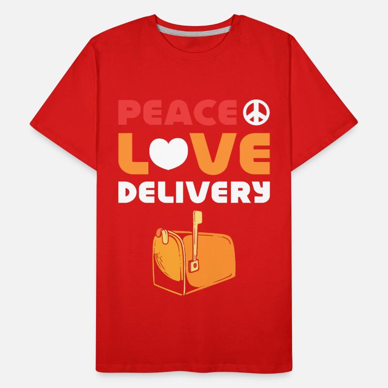 Postangestellte Postangestellter Postbote Post Männer Premium Bio T-Shirt