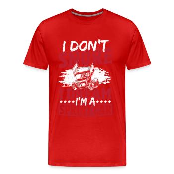 Sprint-Auto-Rennen Sprint Car Rennen Sprint Car - Männer Premium Bio T-Shirt - Rot - Vorne - Damien (186cm)