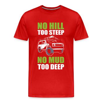 Tout-terrain Tout-terrain Tout-terrain Mudding Quad VTT - T-shirt bio Premium Homme - rouge - Devant - Damien (186cm)