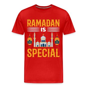 Ramadan Ramadan Moubarak Ramazan Islamique Ramad - T-shirt bio Premium Homme - rouge - Devant - Damien (186cm)
