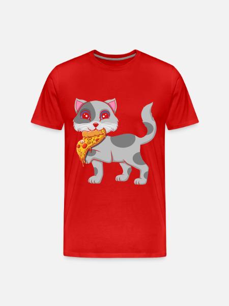 Italian cat lover cat whisperer - Men's Premium Organic T-Shirt - red