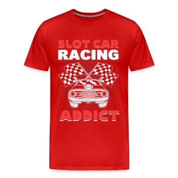 Slot Car Racing Slot Car Race Slot Car Racing - T-shirt bio Premium Homme - rouge - Devant - Damien (186cm)