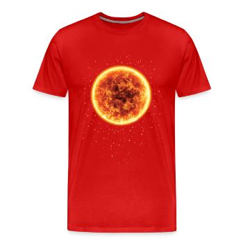 Astronome astronome d’astronomie des constellations - T-shirt bio Premium Homme - rouge - Devant - Damien (186cm)