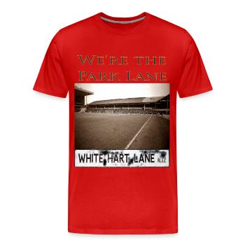 We're the Park Lane - Men's Premium Organic T-Shirt - red - Front - Damien (186cm)