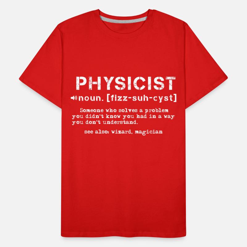 Physics Definition Science Men's Premium Organic T-Shirt
