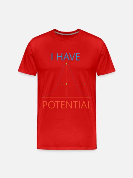 Major in Physics I have potential - Men's Premium Organic T-Shirt - red