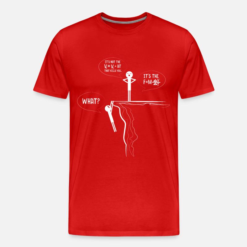 Quantenphysik Kraft - Männer Premium Bio T-Shirt - Rot
