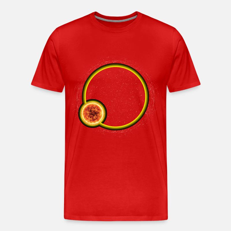 Lunar Eclipse Astronomy Astronomer - Men's Premium Organic T-Shirt - red
