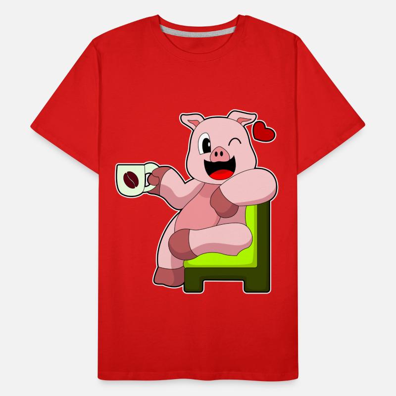 Pork Coffee Men's Premium Organic T-Shirt