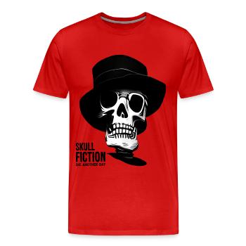 Totenkopf Crâne Fiction Totenschädel - T-shirt bio Premium Homme - rouge - Devant - Damien (186cm)