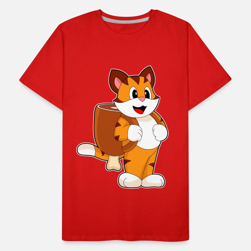 Tiger Meat Backpack Men's Premium Organic T-Shirt