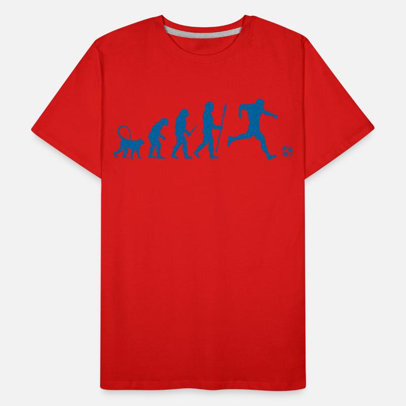 Evolution of a Soccer Player Männer Premium Bio T-Shirt