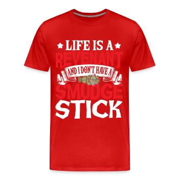 Life Is A Revenant Ghost Hunting Ghost Hunter - Men's Premium Organic T-Shirt - red - Front - Damien (186cm)
