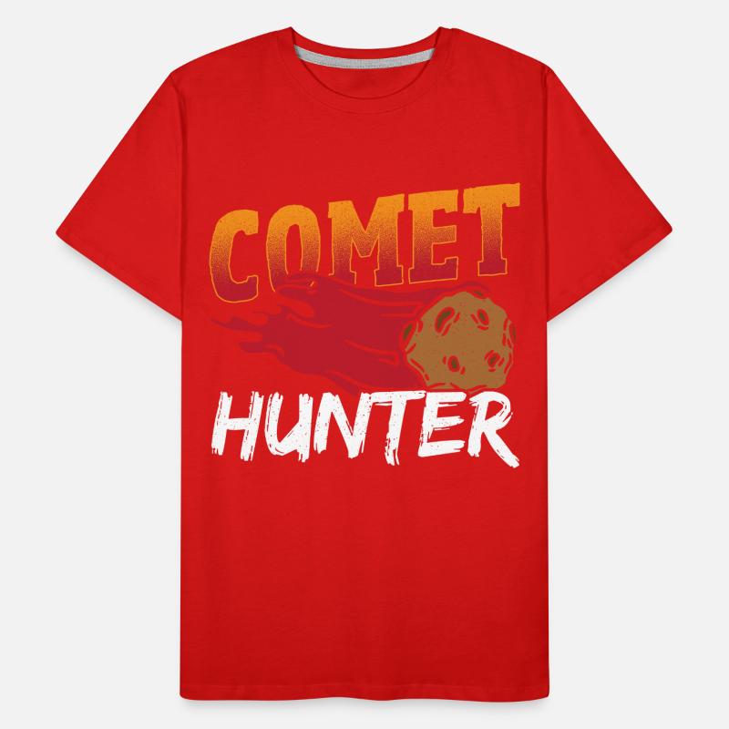 Comet Hunter Astronomy Constellation Map Men's Premium Organic T-Shirt