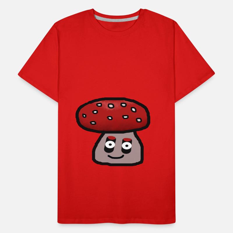 mushroom, toadstool, forest dweller, poisonous, friendly Men's Premium Organic T-Shirt