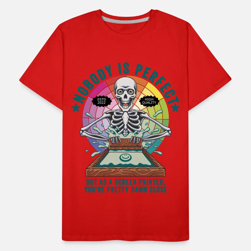 Screen Printing Screen Printer Saying Sayings Men's Premium Organic T-Shirt