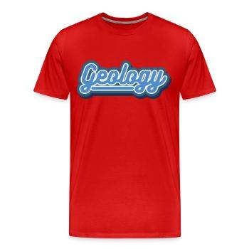 Geologie - Männer Premium Bio T-Shirt - Rot - Vorne - Damien (186cm)