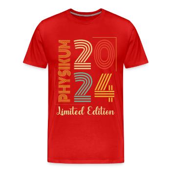 Physikum geschafft!!! Medizinstudent Universität 2 - Männer Premium Bio T-Shirt - Rot - Vorne - Damien (186cm)